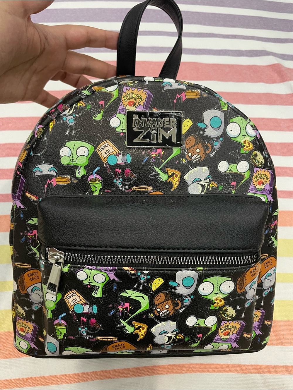 Bioworld Invader Zim Black Mini Backpack